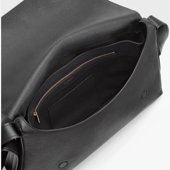 Cuyana Messenger Bag 13-inch Pebbled Black - Picture 4 of 12